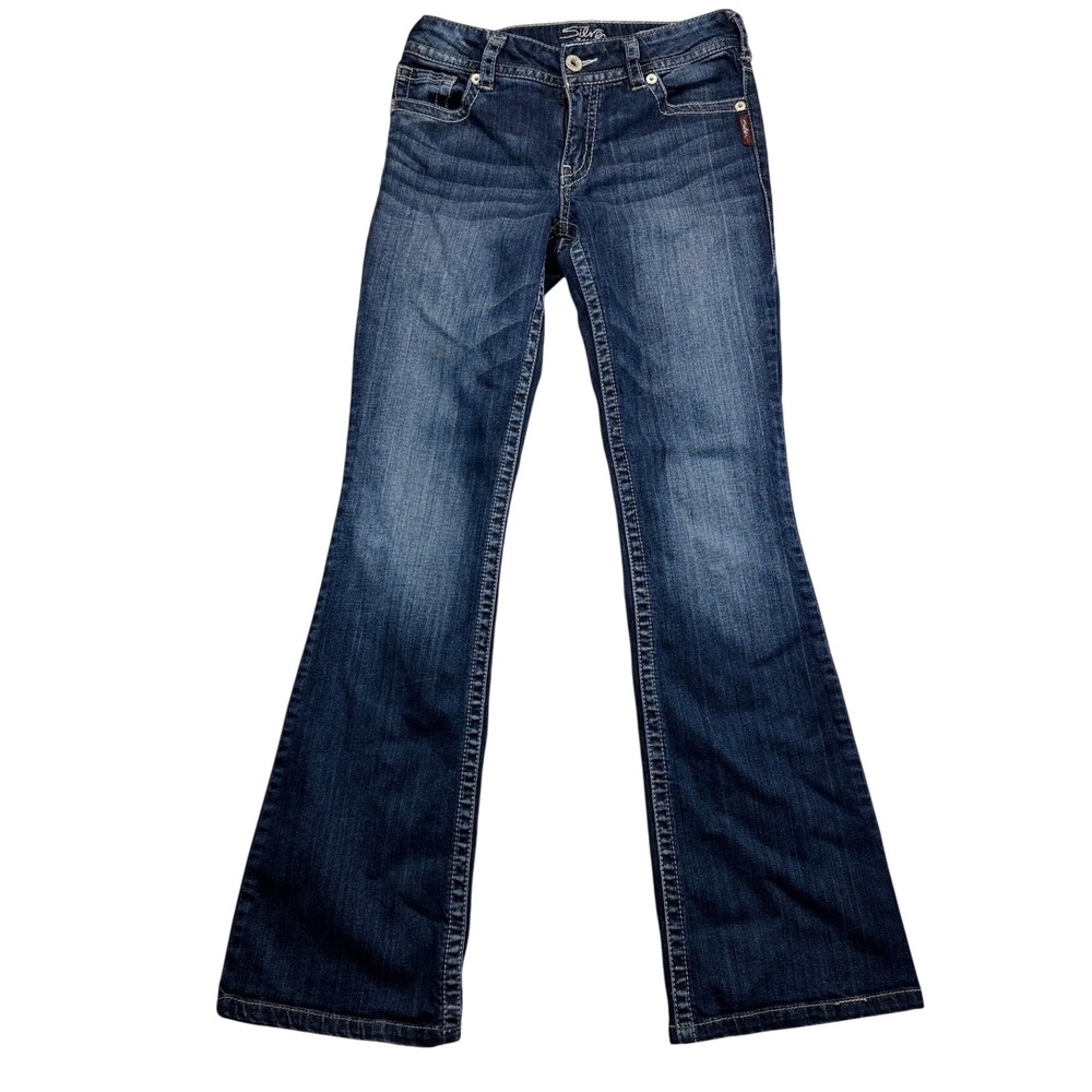 Silver Jeans Co. Suki Bootcut Jeans Womens 29x34 Dark Wash Denim Mid Rise Blue